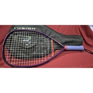 Ektelon Fusion Graphite Racquetball Racquet  Arc 2 Dampner Purple Frame EUC